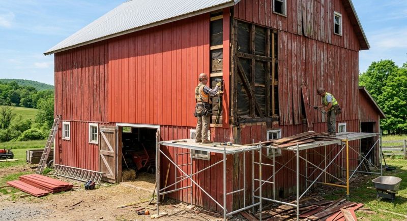 Barn Siding Replacement in Grundy County, TN
