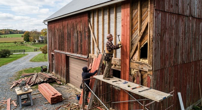 Barn Siding Replacement in Van Buren County, TN