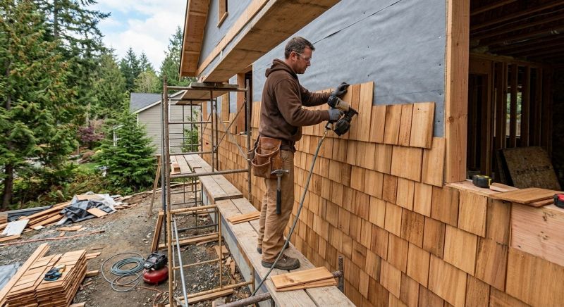 Cedar Siding Installation in Harrison, TN