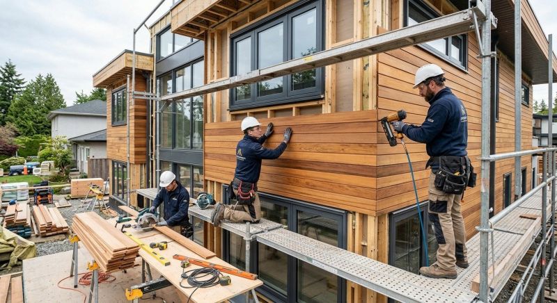Wood Cladding Installation in Sequatchie County, TN