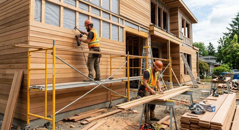 Wood Cladding Installation in Whitwell, TN